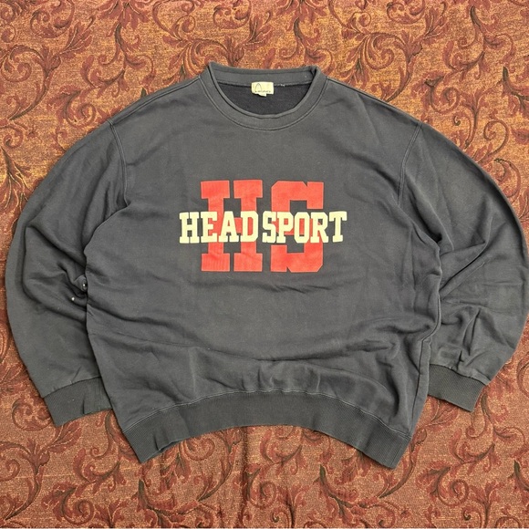 80/90s Head Sport Navy Crewneck - Picture 1 of 7